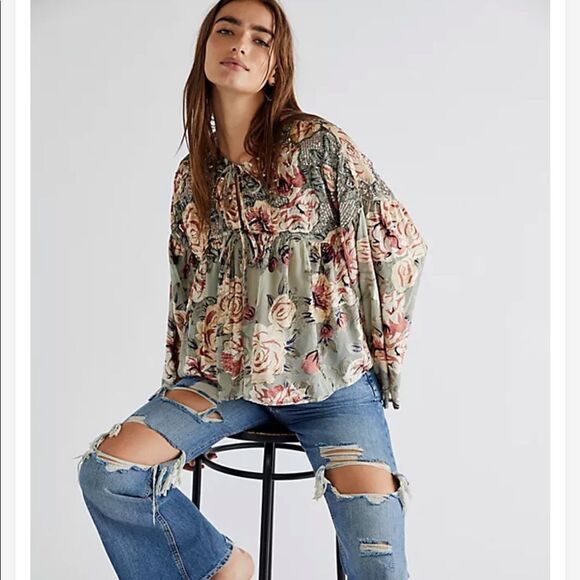 Free People Tops - NWT Free People Elsa Embellished Bed Jacket XS #181